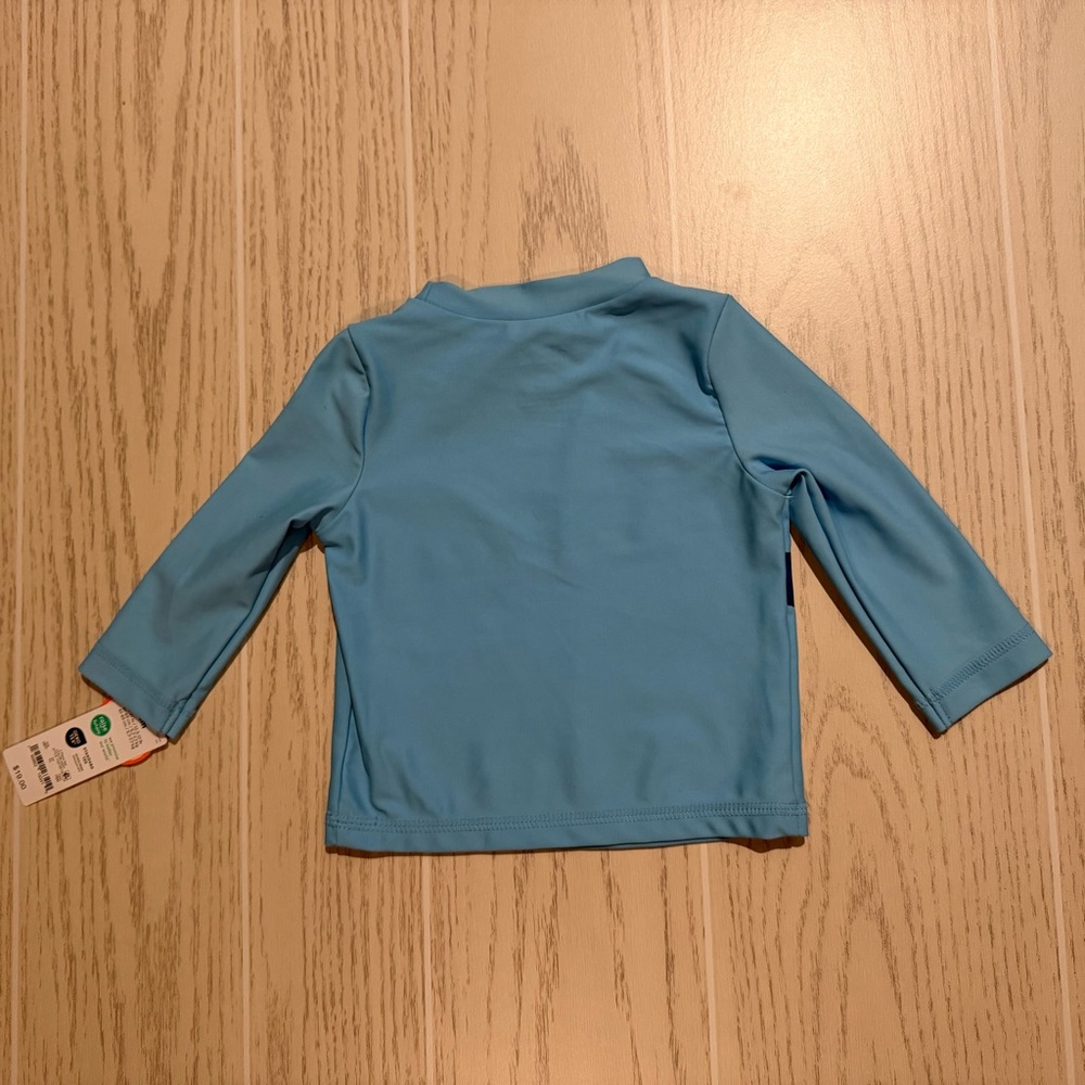 Carter’s Baby Boy Shark Swim Set Size 6 Months UPF 50+ 2Pc Blue NEW - Picture 10 of 10